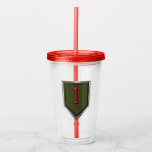 Verre En Acrylique 1re division d'infanterie "Big Red One"