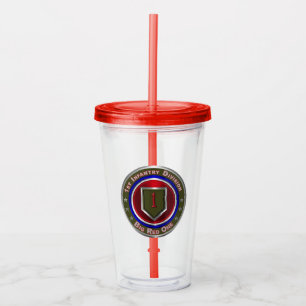 Verre En Acrylique 1re division d'infanterie "Big Red One"