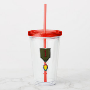 Verre En Acrylique 1re division d'infanterie "Big Red One"