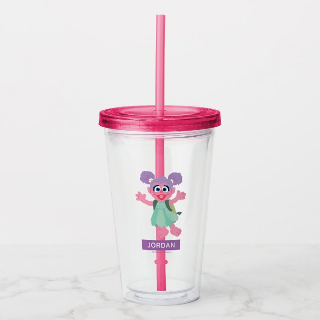Verre En Acrylique Abby Cadabby Woodland | Ajouter Votre Nom (Devant)