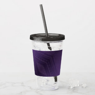 Verre En Acrylique Acceptation Motif Boho violet écectique