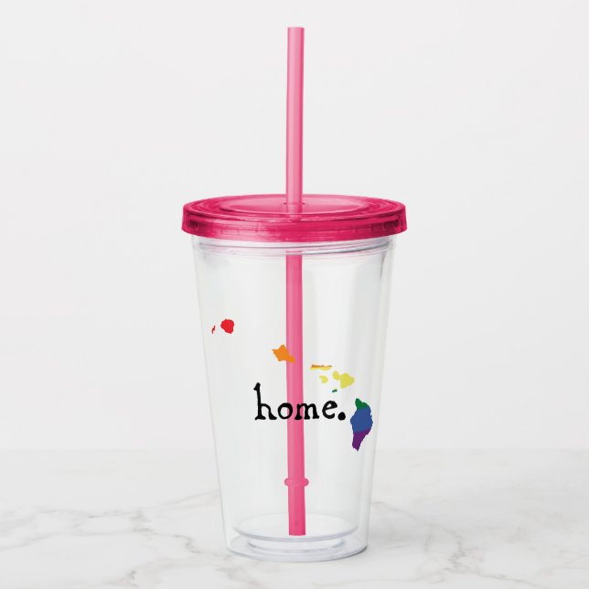Verre En Acrylique Accueil Gay pride| Hawaï (Devant)