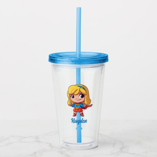 Verre En Acrylique Adorable Stance Supergirl (Devant)