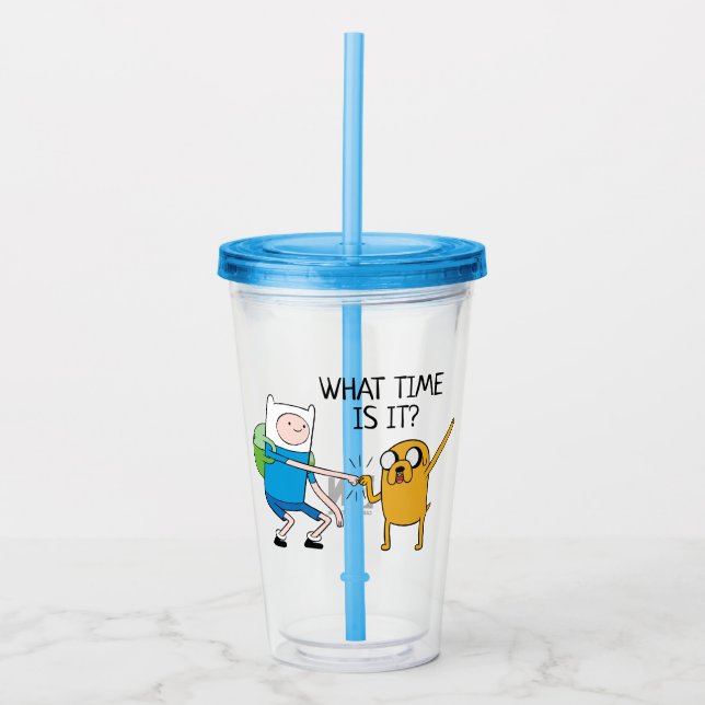 Verre En Acrylique Adventure | Finn & Jake Fist Bump (Devant)