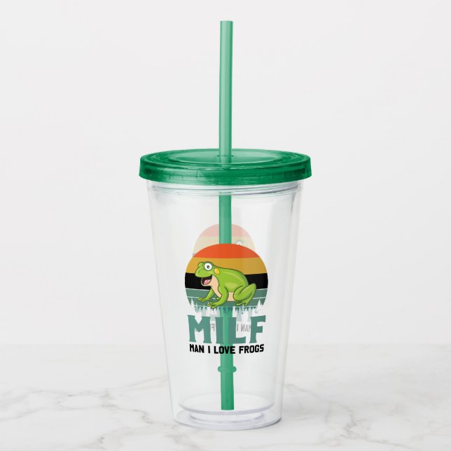 Verre En Acrylique Aimer Grenouilles Tumbler Acrylique (Devant)