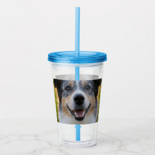 Verre En Acrylique Ajouter une Personnaliser photo pour animaux domes