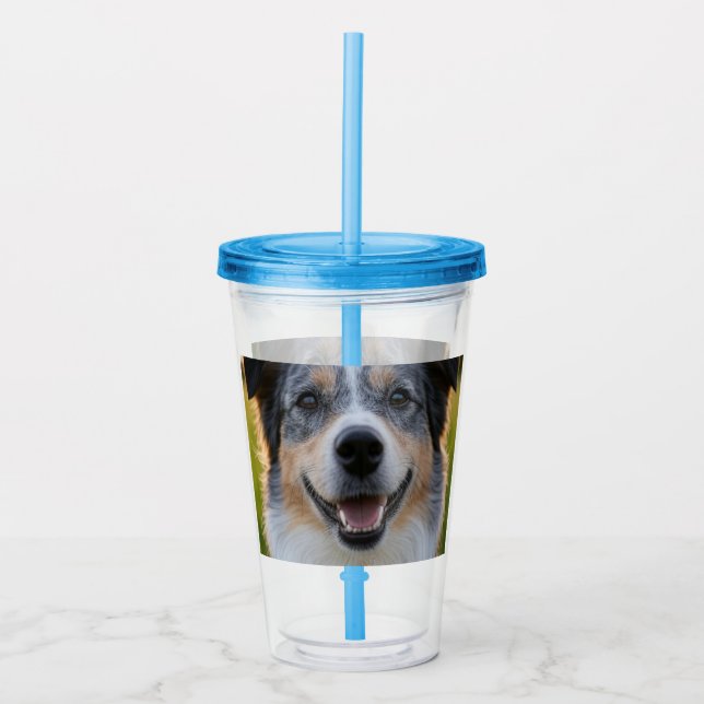 Verre En Acrylique Ajouter une Personnaliser photo pour animaux domes (Devant)