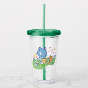 Verre En Acrylique Anime Tom, Jerry et Tuffy Picnic