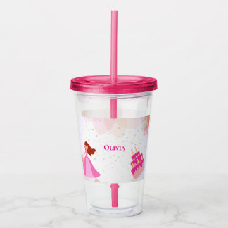 Verre En Acrylique Anniversaire d'une élégante princesse Disney