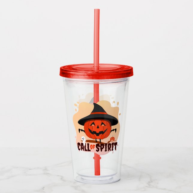 Verre En Acrylique Appel de l'Esprit d'Halloween (Devant)