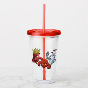 Verre En Acrylique Aqua Ado Force de la faim Anime Graphisme