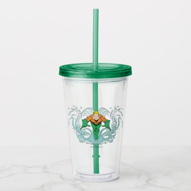 Verre En Acrylique Aquaman Déjeuner en avant (Devant)