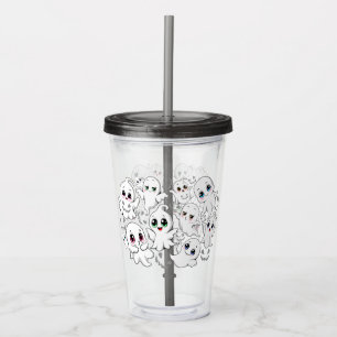 Verre En Acrylique Baby Ghosts Éffrayant mignon Halloween humeur