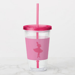 Verre En Acrylique Ballerina rose