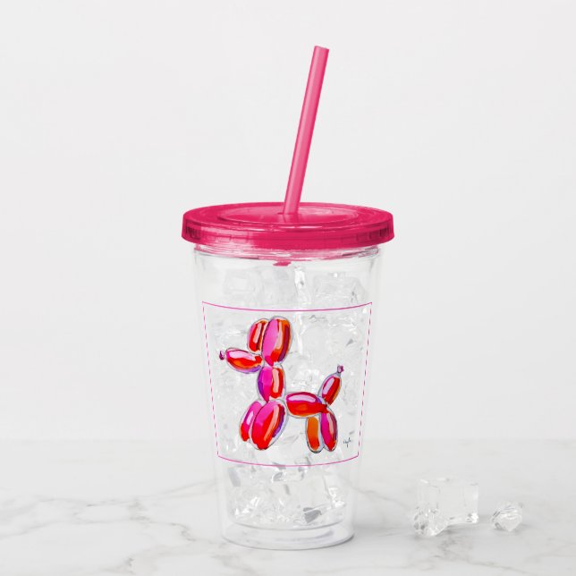 Verre En Acrylique Balloon Dog (Dos glace)