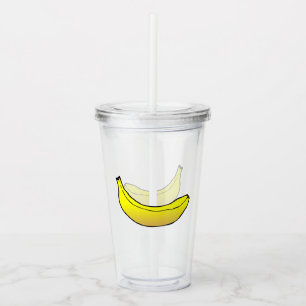 Verre En Acrylique Banane jaune