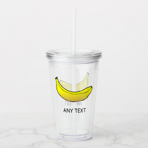 Verre En Acrylique Banane jaune