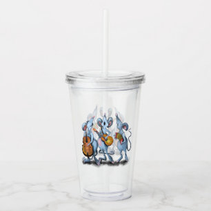 Verre En Acrylique Bande de musique de souris Tumbler acrylique