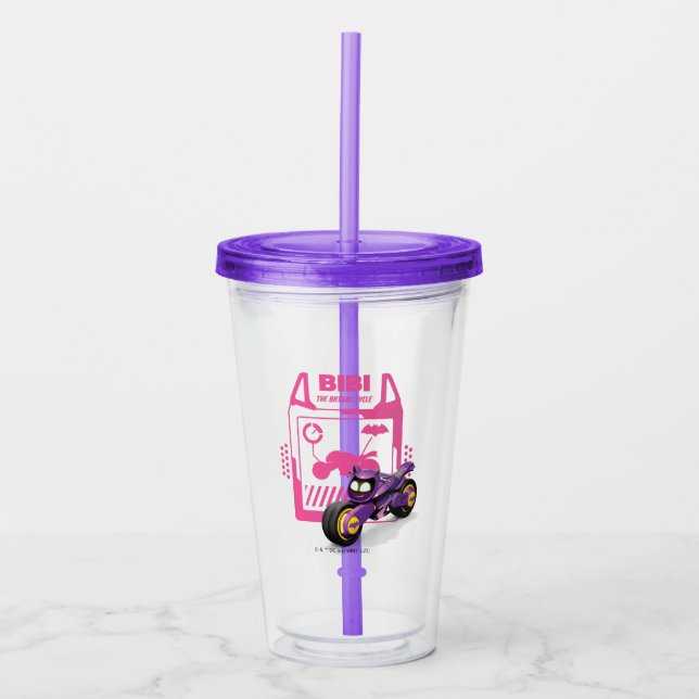 Verre En Acrylique Batwheel™ Bibi - Le cycle Batgirl (Devant)