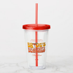 Verre En Acrylique Beach Bachelorette Party Super Bride's Beaches