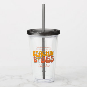 Verre En Acrylique Beach Bachelorette Party Super plage Babes