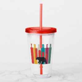 Verre En Acrylique Bearish market | Trader | Simple design
