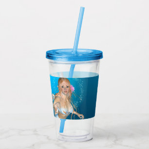 Verre En Acrylique Belle Sirène