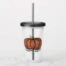 Bienvenue citrouille de filigo d'automne