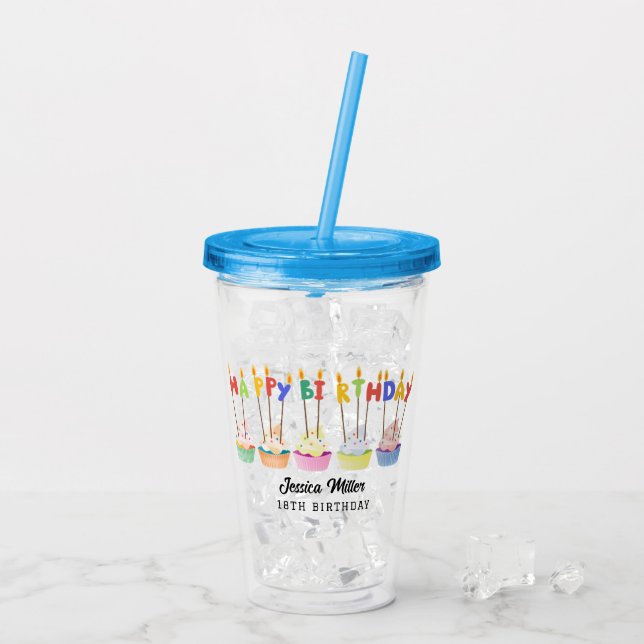 Verre En Acrylique BIRTHDAY Party (Dos glace)