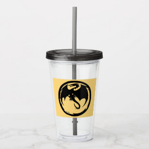 Verre En Acrylique Black Dragon en or agile acrylique