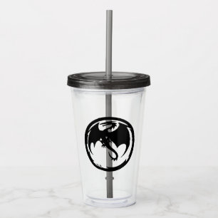 Verre En Acrylique Black Dragon fumée fusée acrylique tumbler