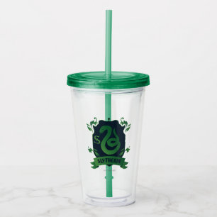 Verre En Acrylique Blason de la maison SLYTHERIN™ orné