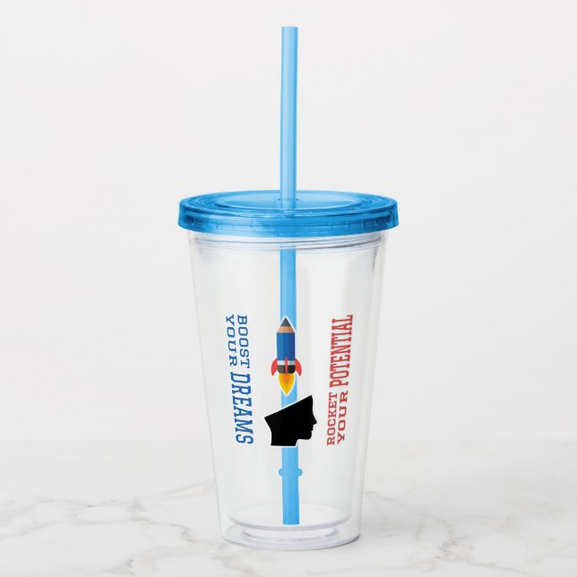 Verre En Acrylique Booster de rêve et Rocket potentielle (Devant)