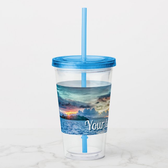 Verre En Acrylique Bora Bora Ocean View Photographie (Devant)