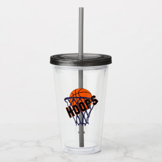Verre En Acrylique Boucles Basketball & Paruline Acrylique Net
