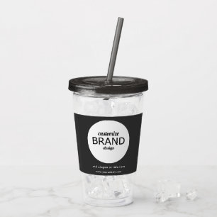 Verre En Acrylique BPA Free Ajouter Business Logo Tumbler Drinkware