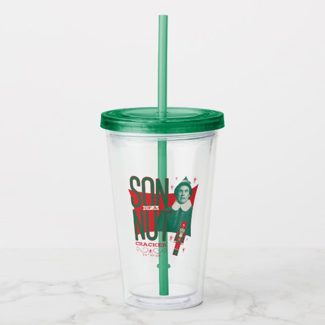 Verre En Acrylique Buddy, le Fils elfe d'un Noisette (Devant)