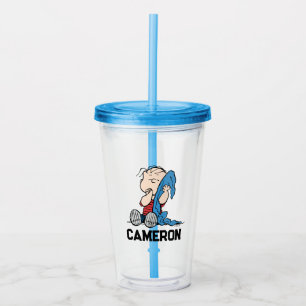 Verre En Acrylique cacahuètes Linus et sa couverture Ajouter Votr