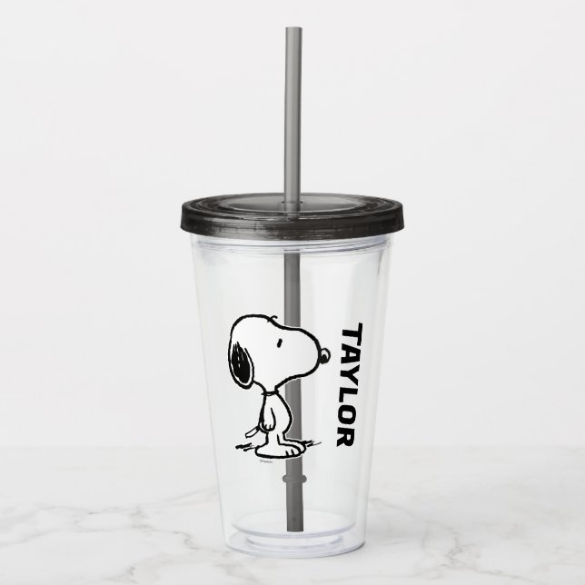 Verre En Acrylique cacahuètes | Snoopy (Devant)