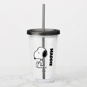 Verre En Acrylique cacahuètes Snoopy En Bas
