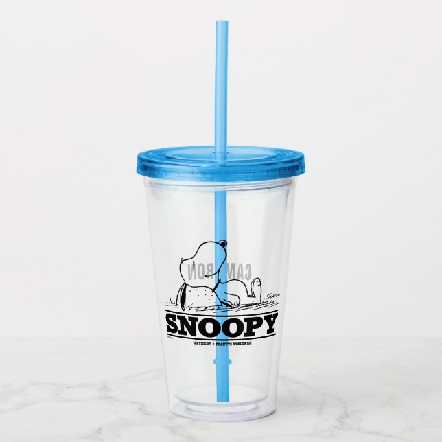 Verre En Acrylique cacahuètes | Snoopy Reest Break (Devant)