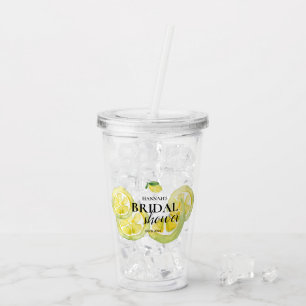 Verre En Acrylique Cadeau personnalisé de mariage pour la douche de l