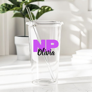 Verre En Acrylique Cadeau personnalisé de praticien de NP Nurse