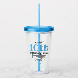 Verre En Acrylique Cadeau personnalisé pour l'anniversaire des garçon