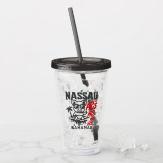 Verre En Acrylique Cadeau souvenir Bahamas : Nassau Bahamas Swimming 