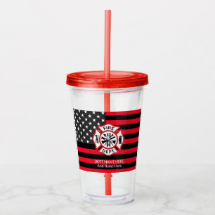 Verre En Acrylique Cadeaux pour les familles de pompiers