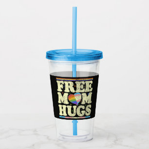 Verre En Acrylique Câlins Gratuits Maman Fierté Lgbt