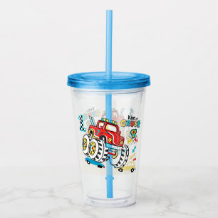 Verre En Acrylique Camion Monster