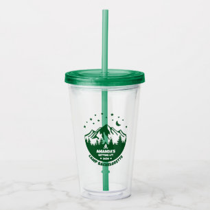 Verre En Acrylique Camp Bachelorette Demoiselle d'honneur verte
