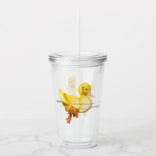 Verre En Acrylique Canard jaune